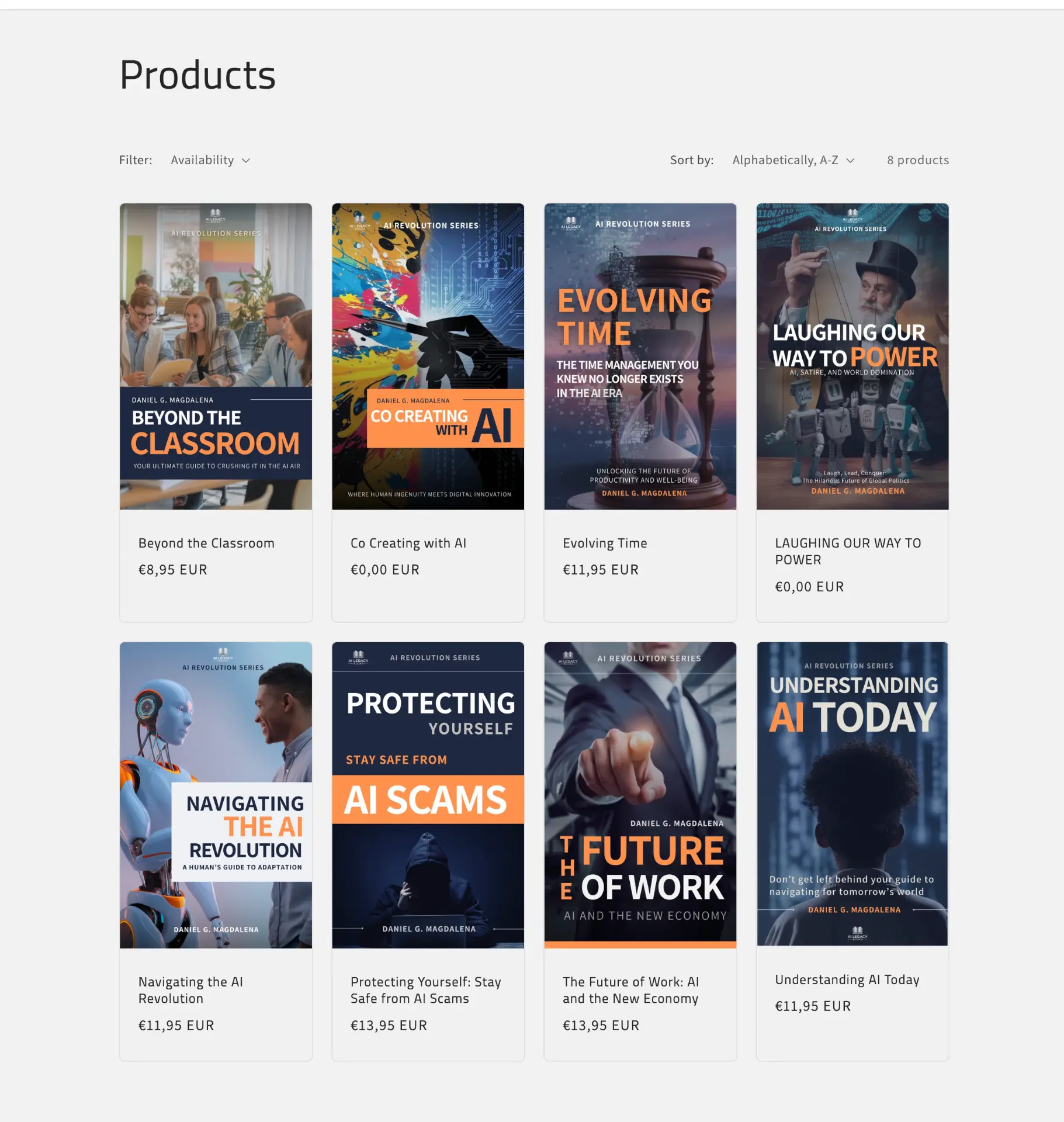 AI Legacy Books — AI Revolution Series covers